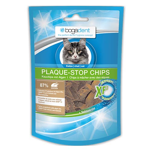 Bogadent plaque stop cips s piletinom za macke Bogadent plaque-stop čips s piletinom za mačke