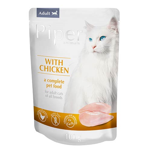 Piper Cat 100g chicken Piper s piletinom za odrasle mačke