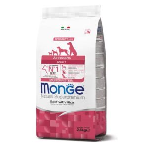 Monge MONOPROTEINSKA hrana z govedino za odrasle pse vseh pasem Monge MONOPROTEIN hrana s govedinom za odrasle pse svih pasmina